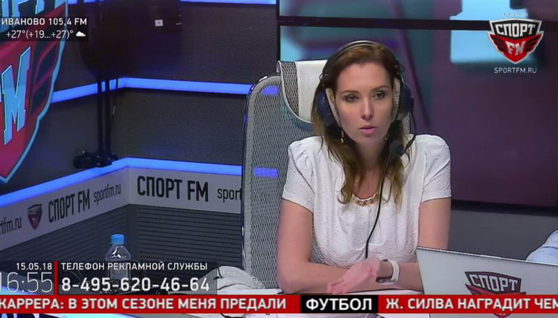 Ольга Алимирзоева-Панкова в эфире Спорт FM